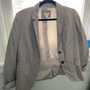 Gray linen blazer